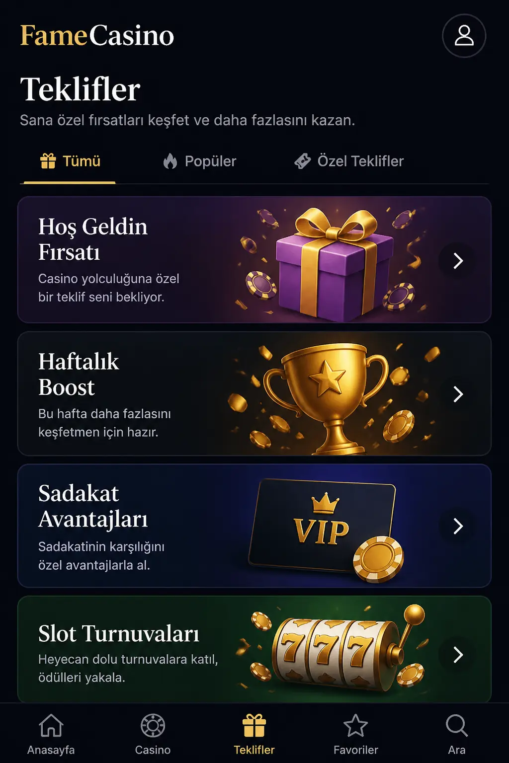 FameCasino screen 2